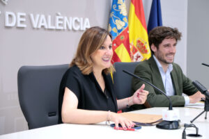 María José Catalá y Juan Carlos Caballero en la rueda de prensa de este viernes